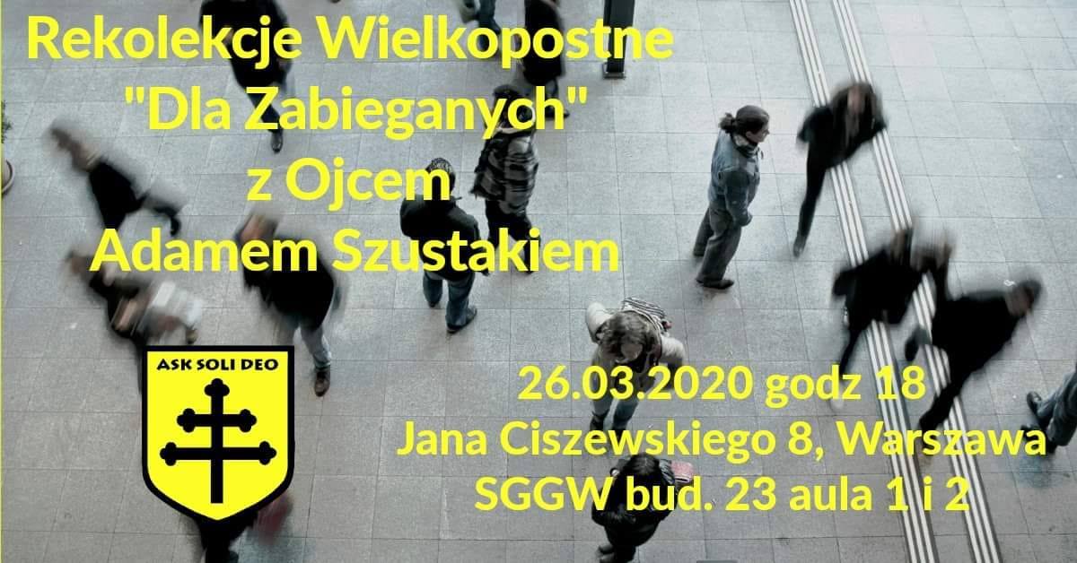 Rekolekcje "Dla zabieganych" Rekolekcje "Dla zabieganych"